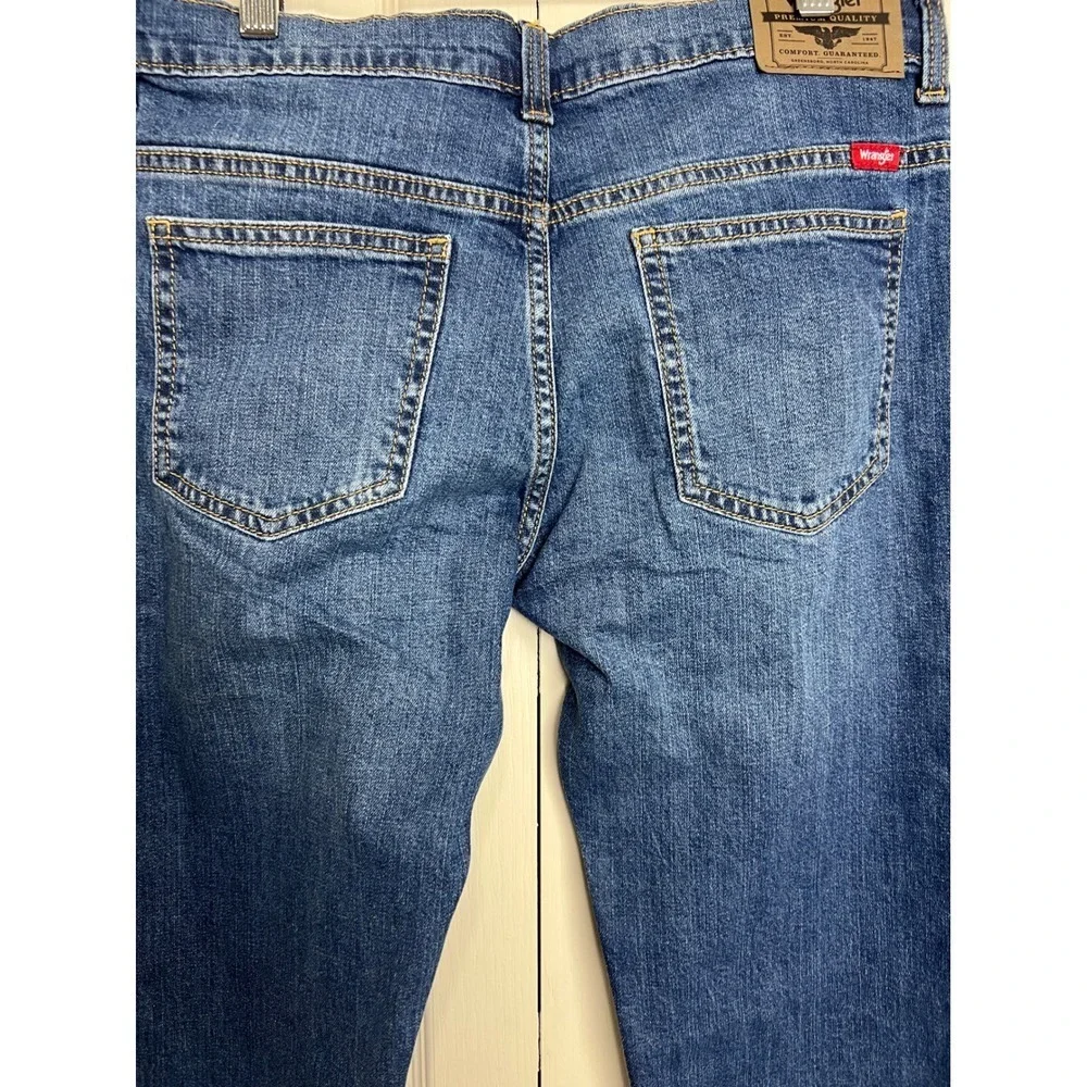 Wrangler Classic Five Star Jeans Boys 14 Husky Blue Denim‎ Medium Wash New A28